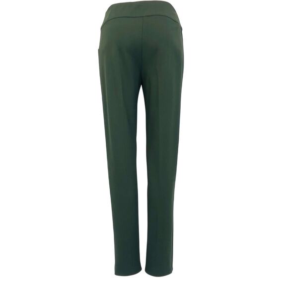 NWT New Directions Ponte Pull On Green Slim Leg Stretch Pants Stylish Versatile - Picture 7 of 16